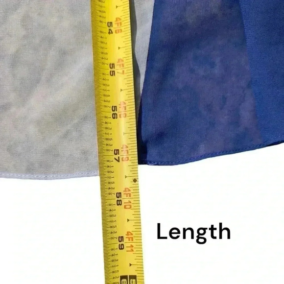 Modcloth Peachy Queen High Low Midi Dress Blue Colorblock Striped Zip Back Large - Picture 10 of 10